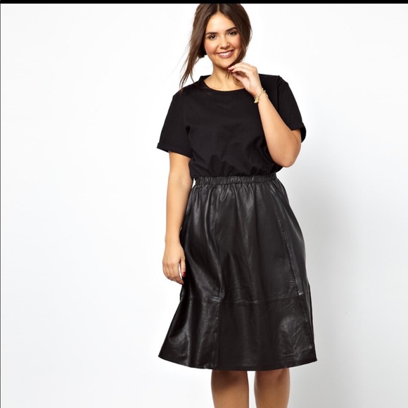 ASOS Curve Dresses & Skirts - ASOS Curve leather midi dress!!!